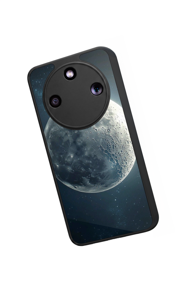 Honor Magic 8 Lite Uyumlu Ay Tasarımlı Glossy Premium Kılıf