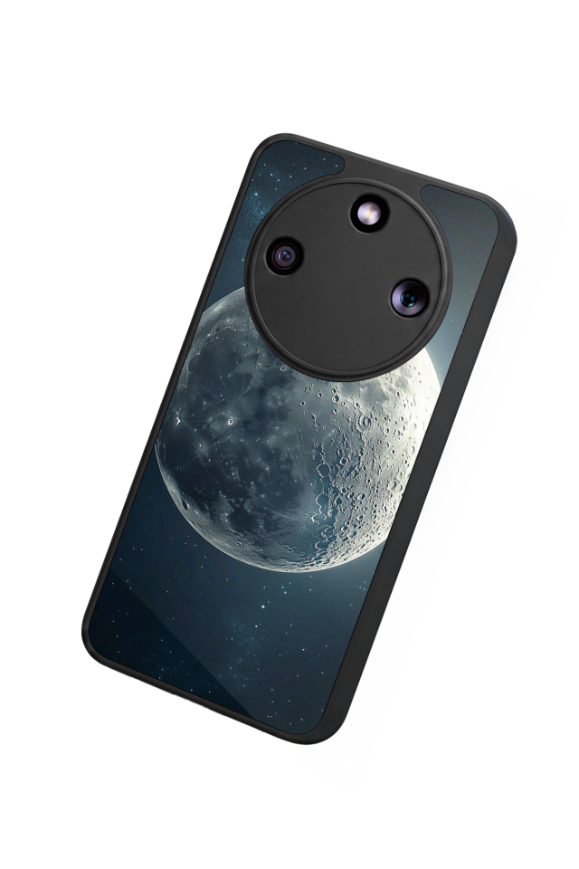 Honor Magic 8 Lite Uyumlu Ay Tasarımlı Glossy Premium Kılıf