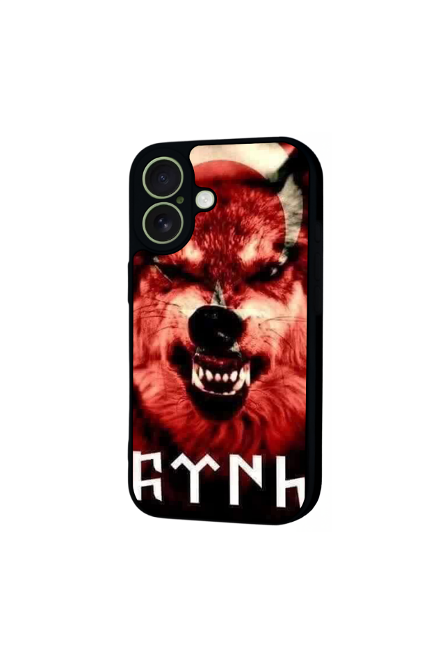 iPhone 17 Uyumlu Bozkurt Tasarımlı Glossy Premium Kılıf