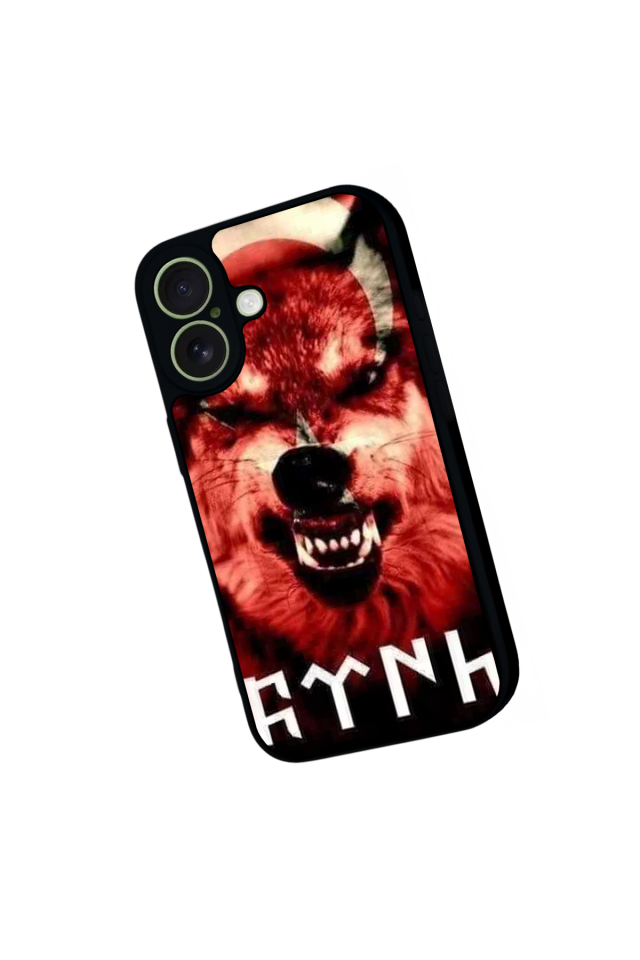 iPhone 17 Uyumlu Bozkurt Tasarımlı Glossy Premium Kılıf