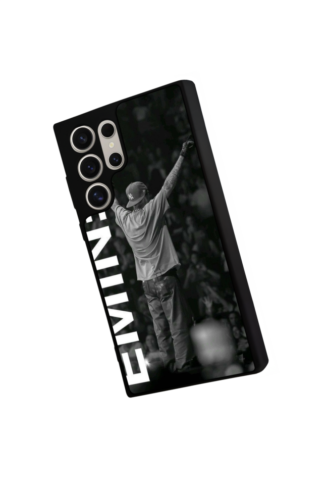 Samsung Galaxy S22 Ultra Uyumlu Eminem Tasarımlı Glossy Premium Kılıf