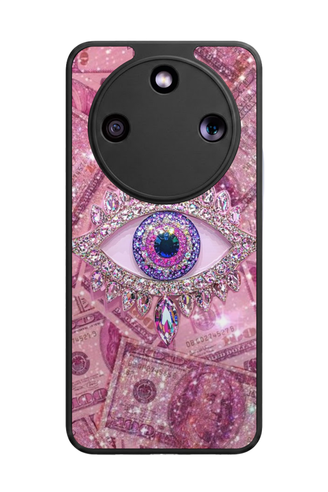 Honor Magic 8 Lite Uyumlu Göz Tasarımlı Glossy Premium Kılıf