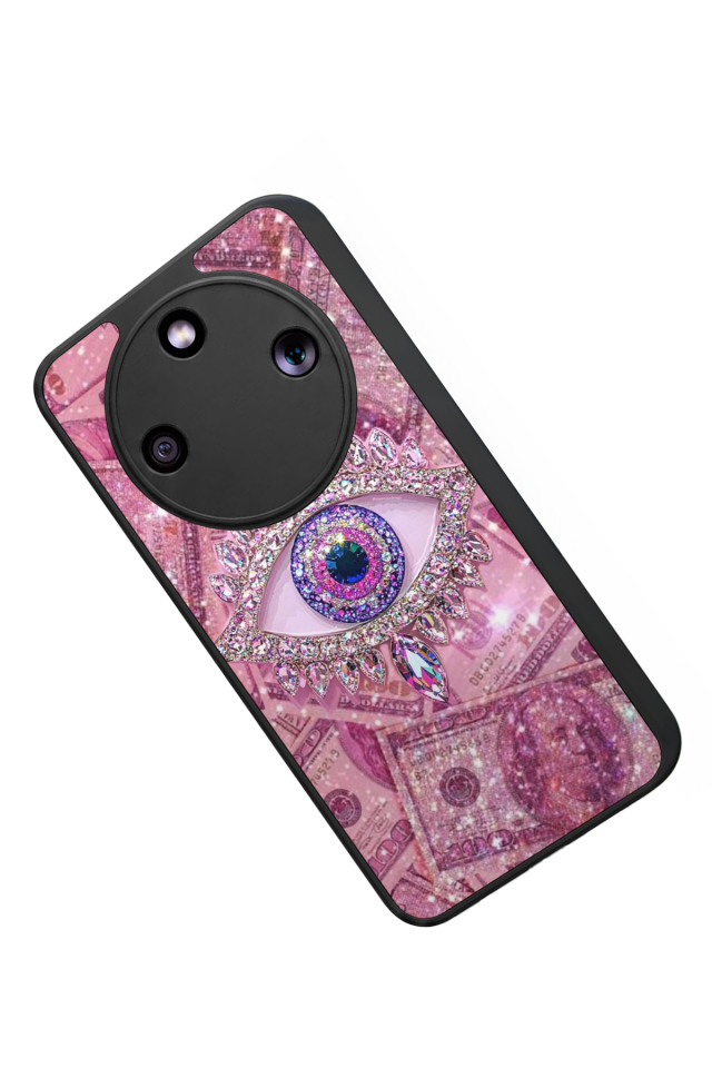 Honor Magic 8 Lite Uyumlu Göz Tasarımlı Glossy Premium Kılıf