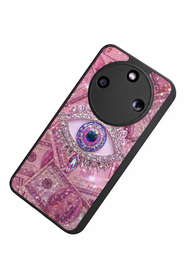 Honor Magic 8 Lite Uyumlu Göz Tasarımlı Glossy Premium Kılıf