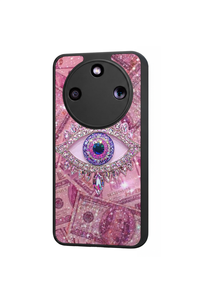 Honor Magic 8 Lite Uyumlu Göz Tasarımlı Glossy Premium Kılıf