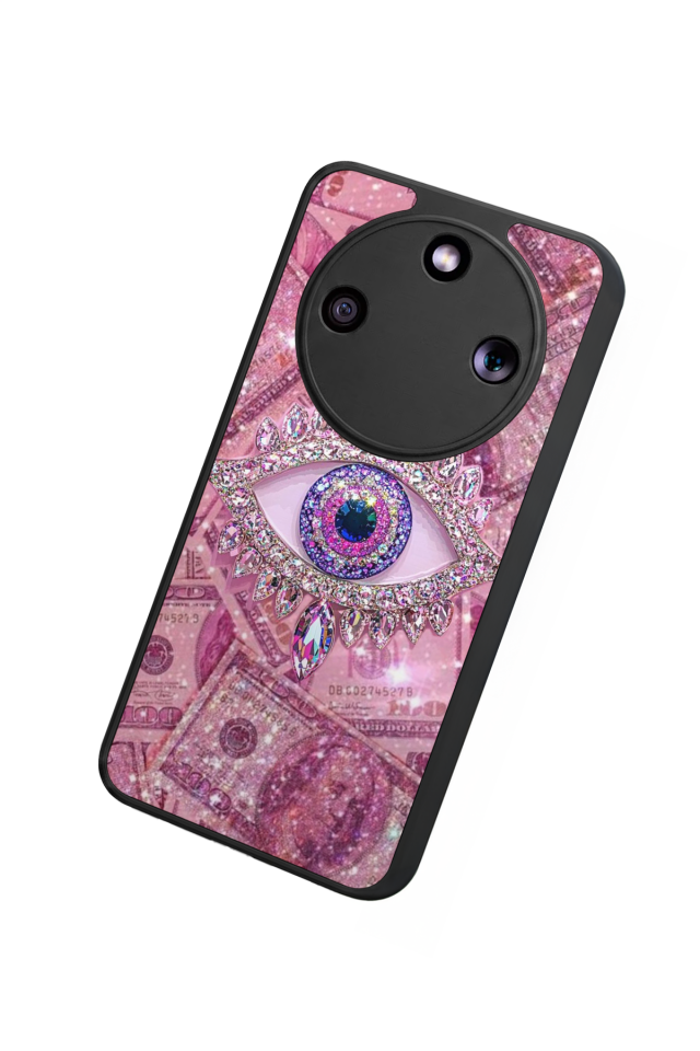 Honor Magic 8 Lite Uyumlu Göz Tasarımlı Glossy Premium Kılıf