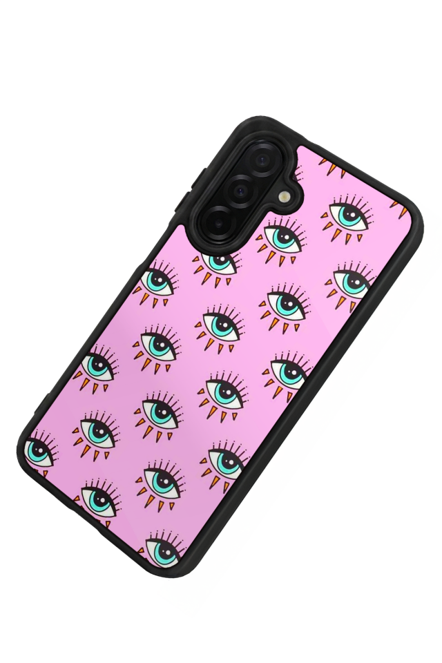 Samsung Galaxy A36 Uyumlu Göz Tasarımlı Glossy Premium Kılıf