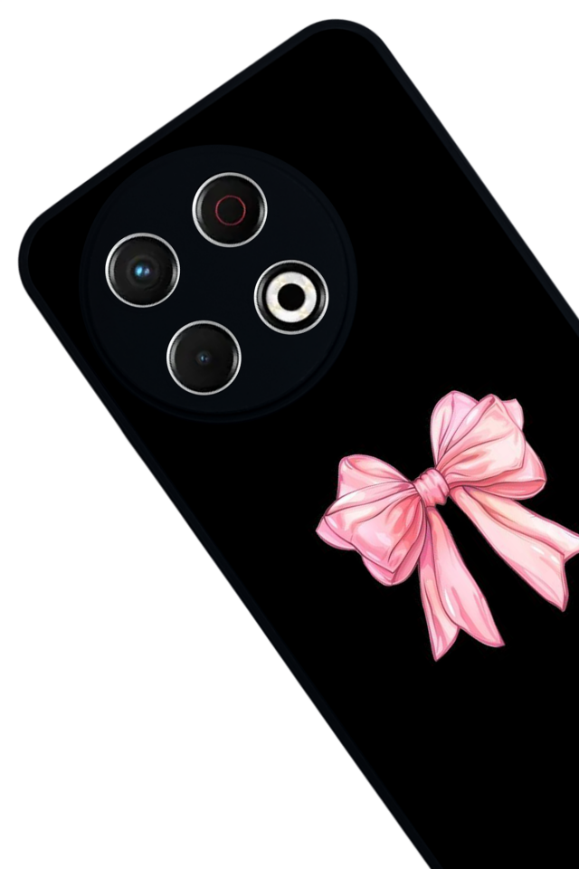 Tecno Spark 30 Pro Uyumlu Kurdele Tasarımlı Glossy Premium Kılıf