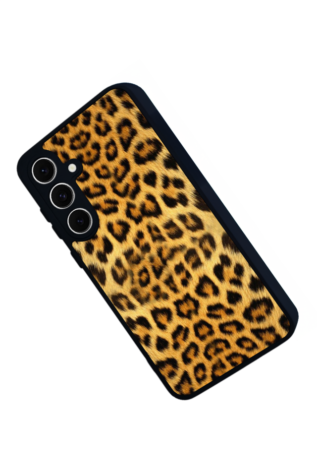 Samsung Galaxy S24 FE Uyumlu Leopar Tasarımlı Glossy Premium Kılıf