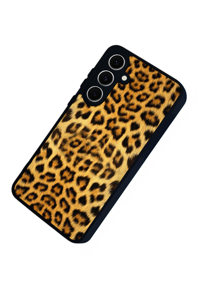 Samsung Galaxy S24 FE Uyumlu Leopar Tasarımlı Glossy Premium Kılıf