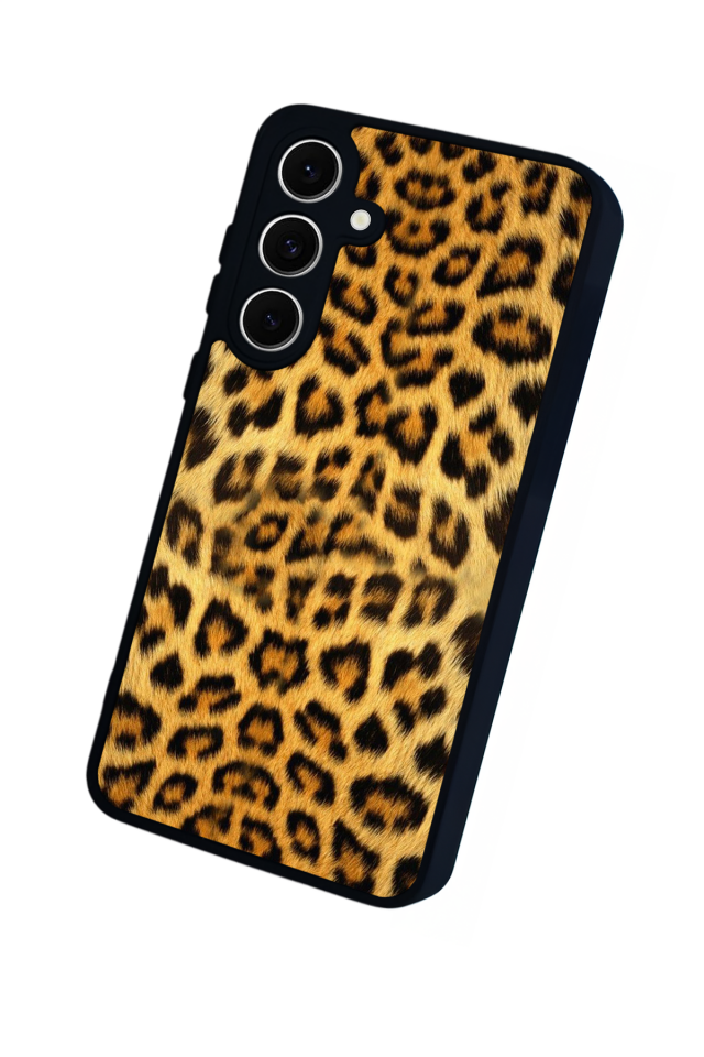 Samsung Galaxy S24 FE Uyumlu Leopar Tasarımlı Glossy Premium Kılıf