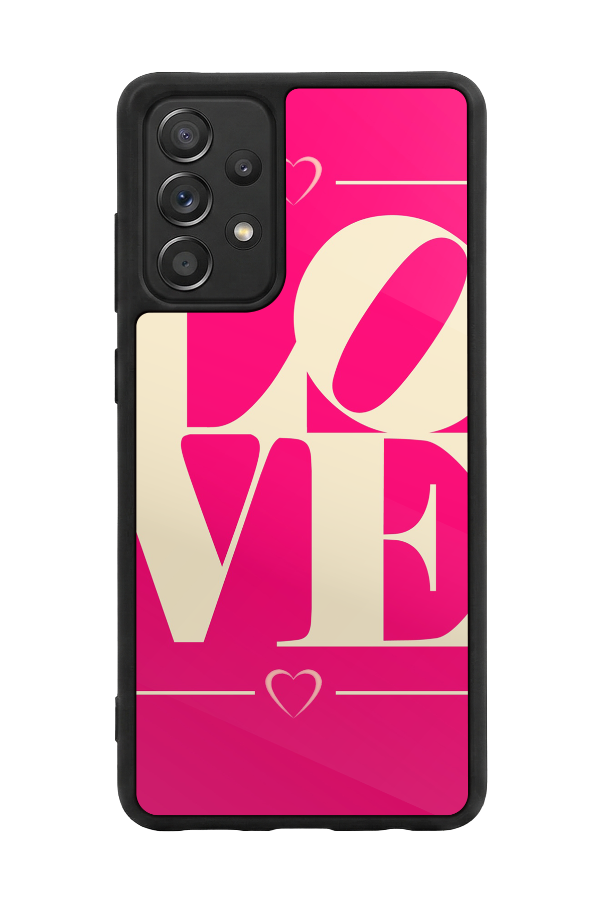 Samsung Galaxy A72 Uyumlu Love Tasarımlı Glossy Premium Kılıf