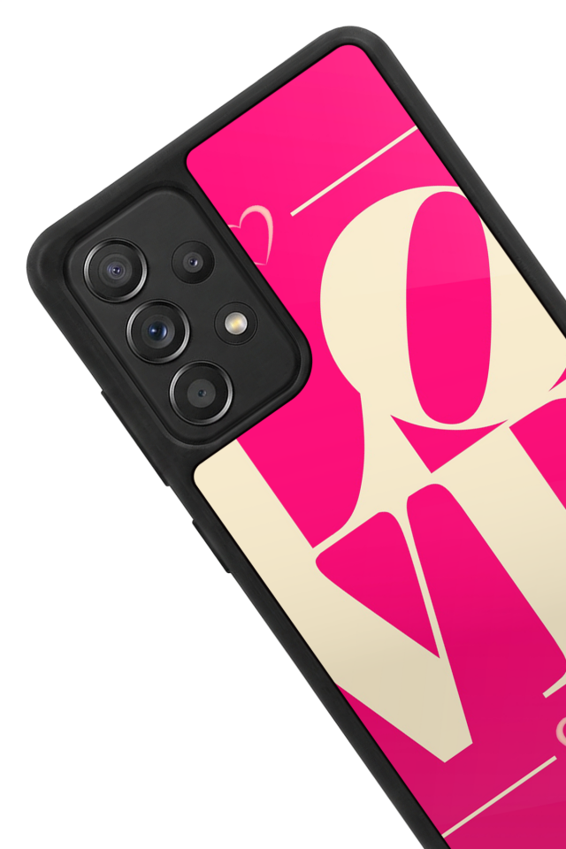 Samsung Galaxy A72 Uyumlu Love Tasarımlı Glossy Premium Kılıf