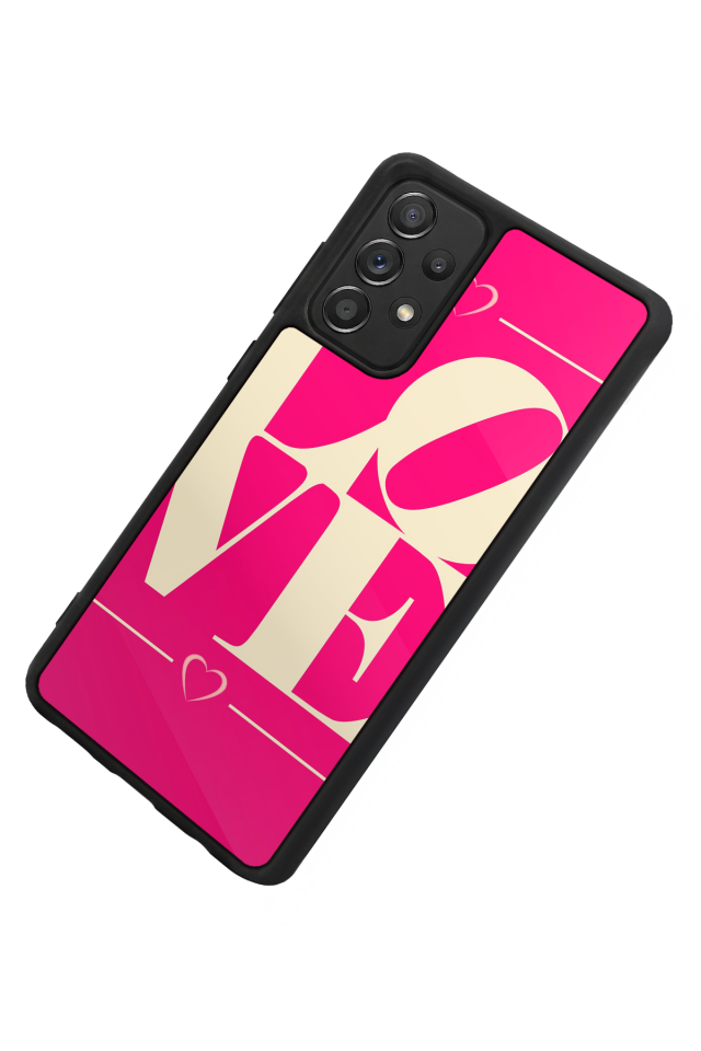 Samsung Galaxy A72 Uyumlu Love Tasarımlı Glossy Premium Kılıf