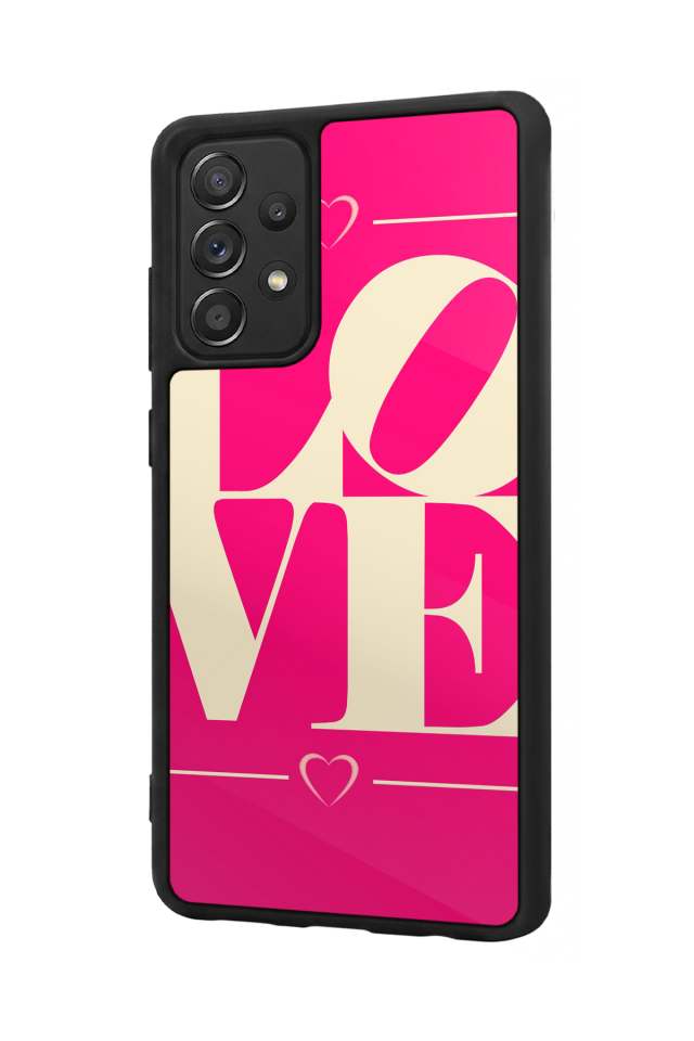 Samsung Galaxy A72 Uyumlu Love Tasarımlı Glossy Premium Kılıf