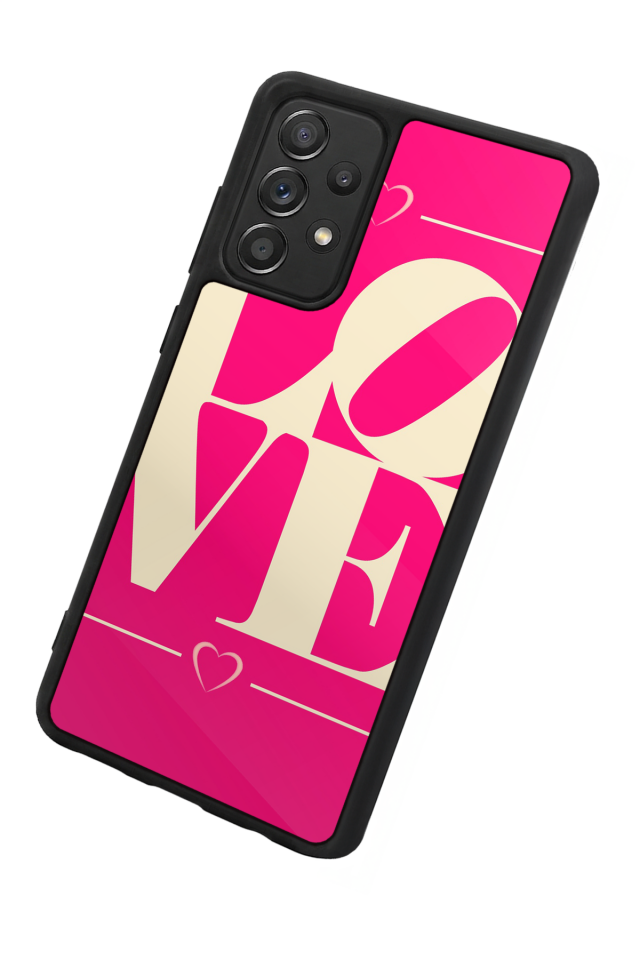 Samsung Galaxy A72 Uyumlu Love Tasarımlı Glossy Premium Kılıf