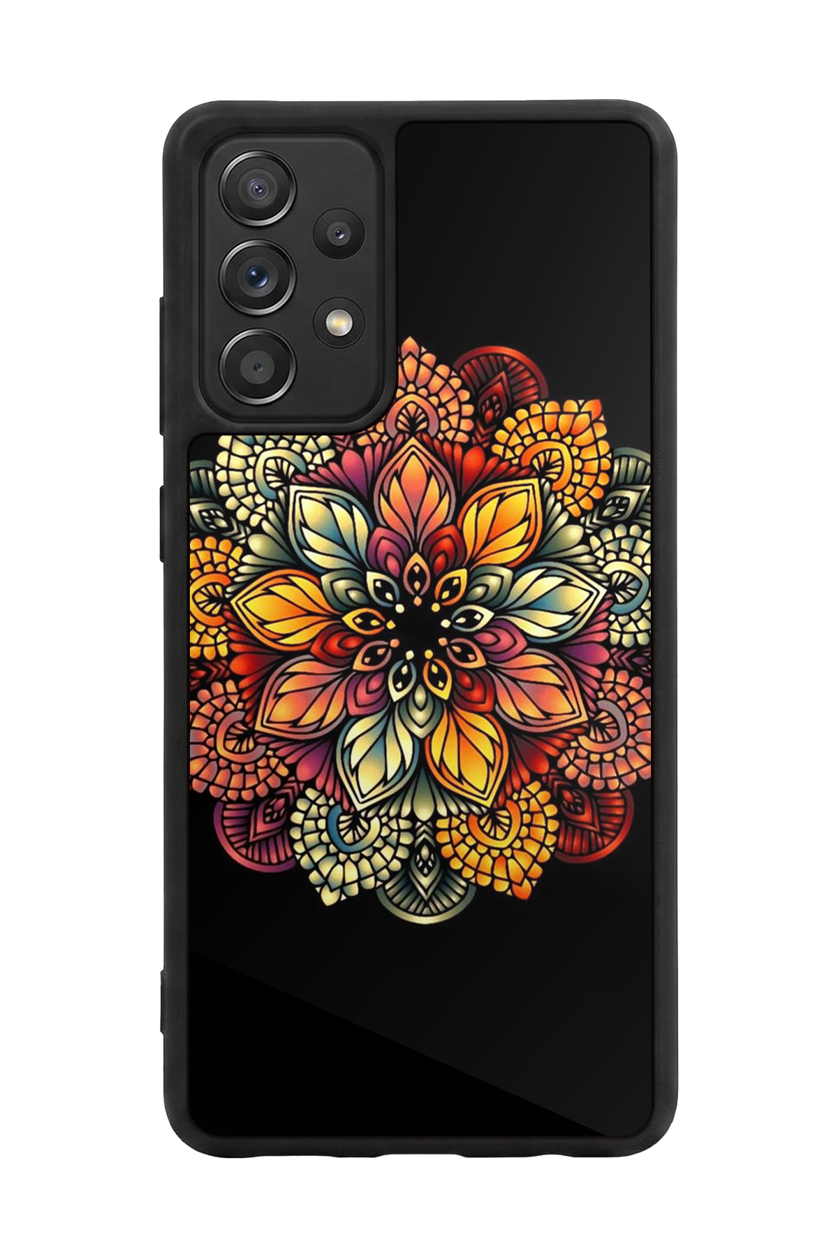 Samsung Galaxy A72 Uyumlu Mandala Tasarımlı Glossy Premium Kılıf