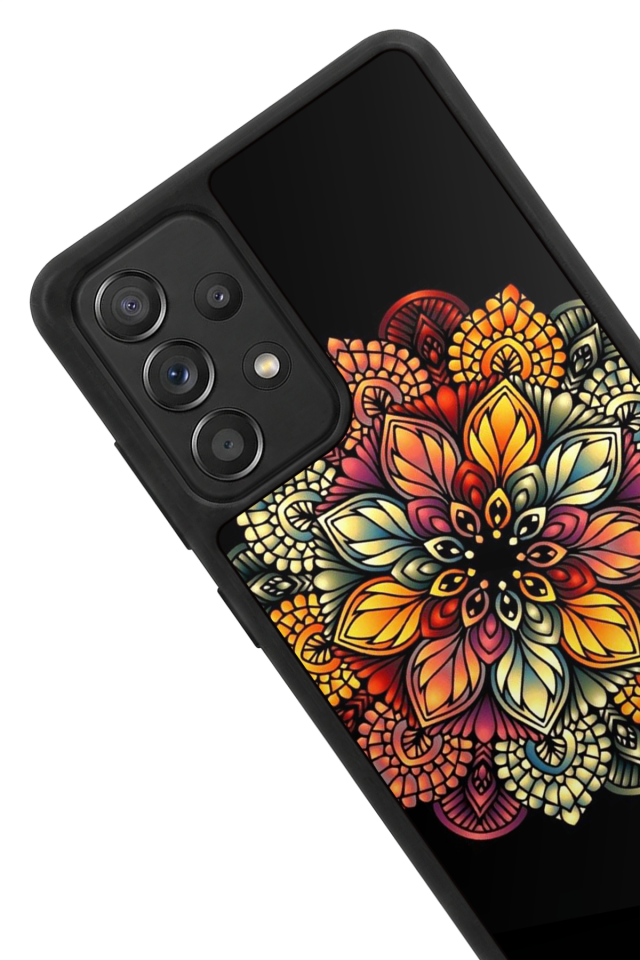 Samsung Galaxy A72 Uyumlu Mandala Tasarımlı Glossy Premium Kılıf