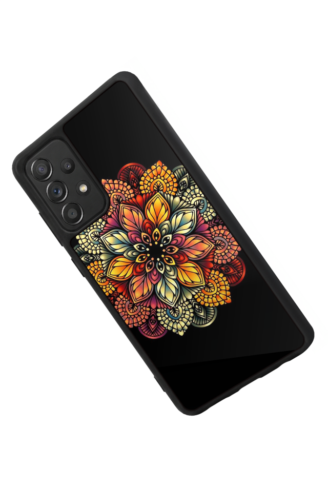 Samsung Galaxy A72 Uyumlu Mandala Tasarımlı Glossy Premium Kılıf