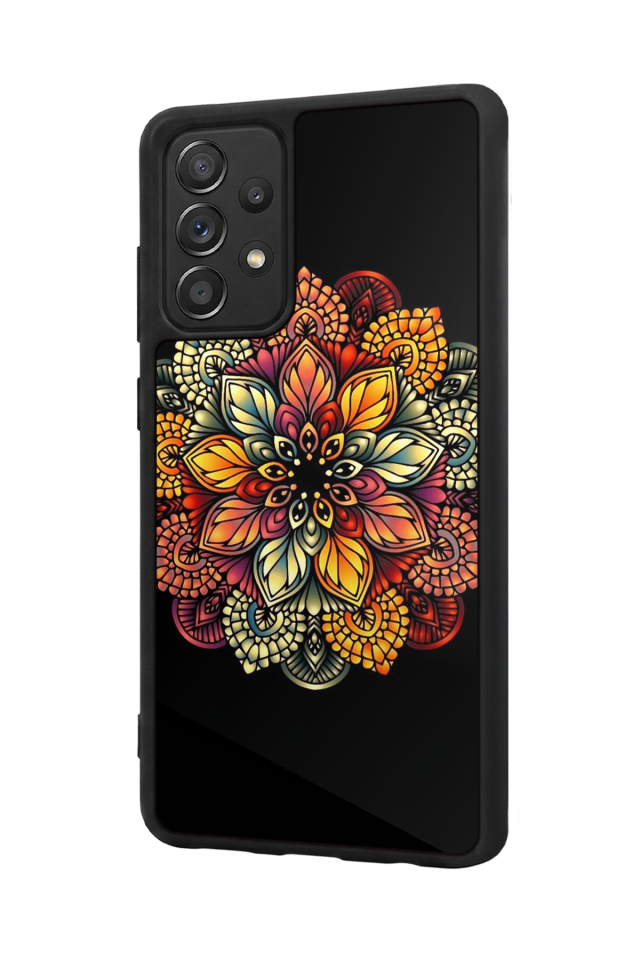 Samsung Galaxy A72 Uyumlu Mandala Tasarımlı Glossy Premium Kılıf