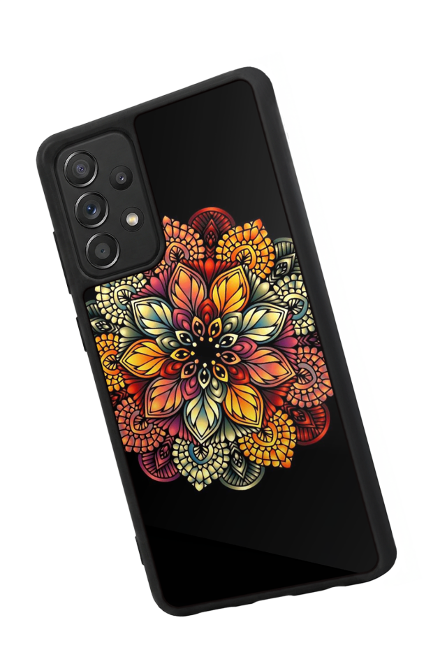 Samsung Galaxy A72 Uyumlu Mandala Tasarımlı Glossy Premium Kılıf