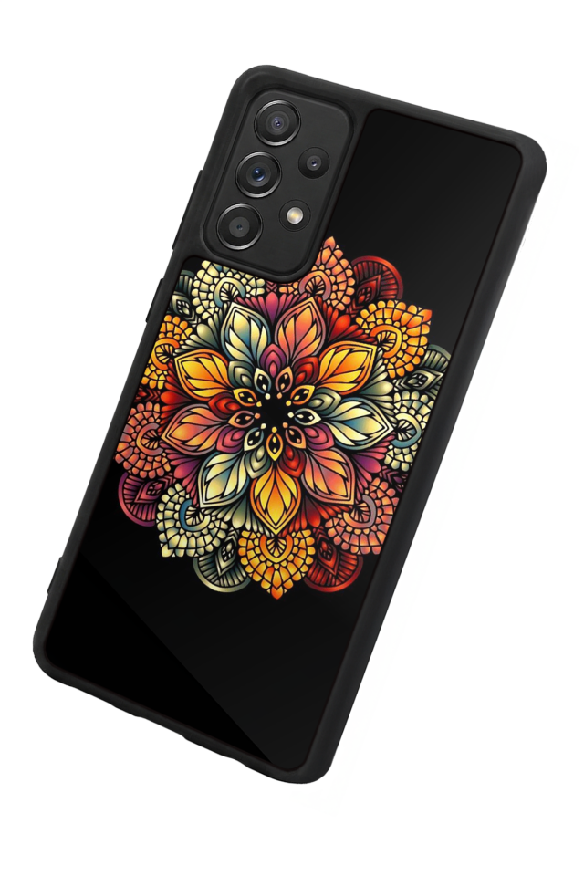 Samsung Galaxy A72 Uyumlu Mandala Tasarımlı Glossy Premium Kılıf