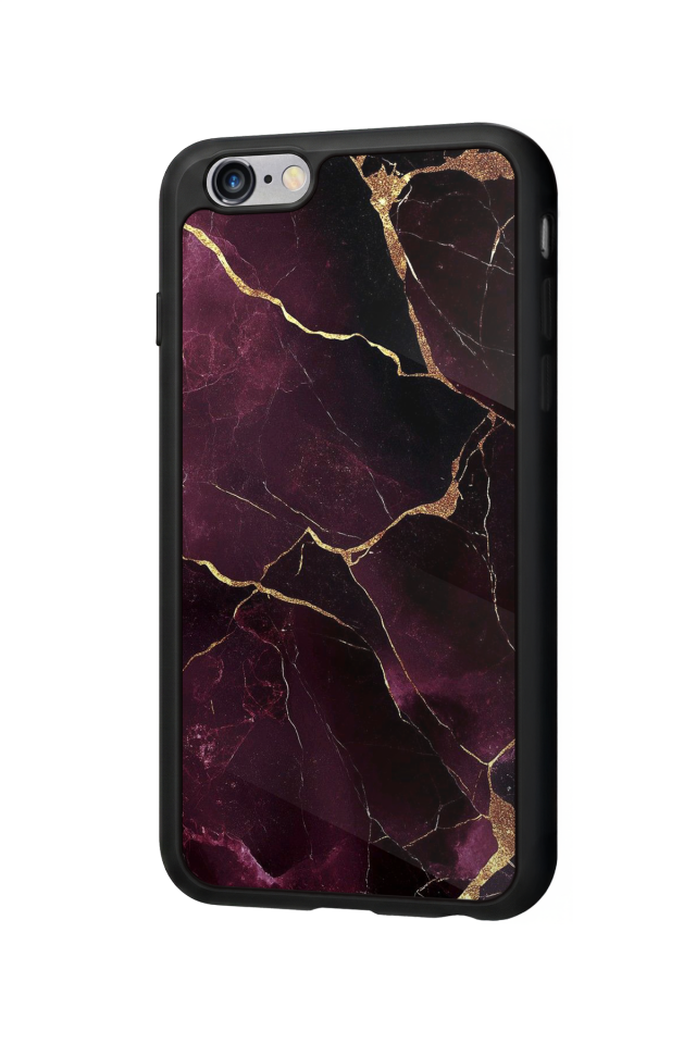 iPhone 6 Plus Uyumlu Mermer Marble Tasarımlı Glossy Premium Kılıf
