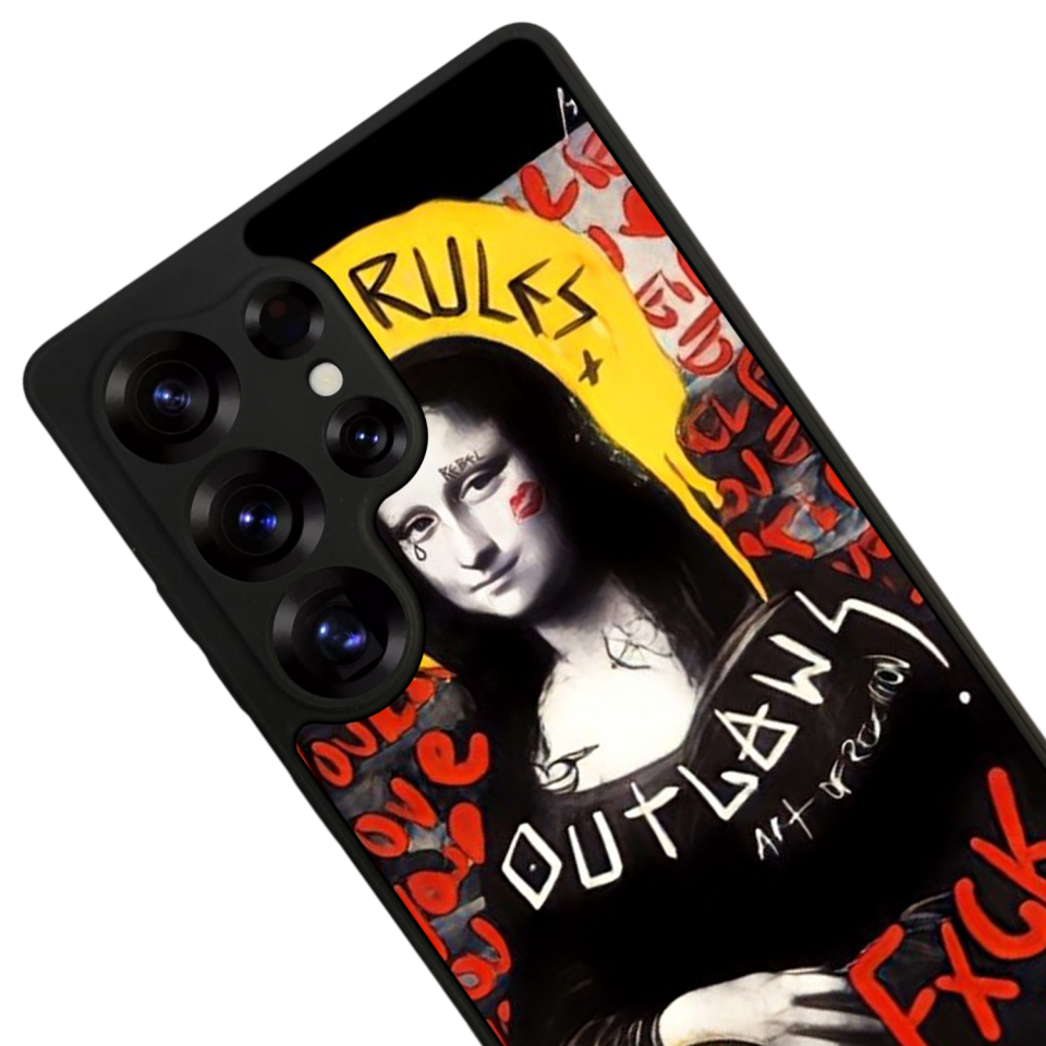 Samsung Galaxy S25 Ultra Uyumlu Monalisa Tasarımlı Glossy Premium Kılıf