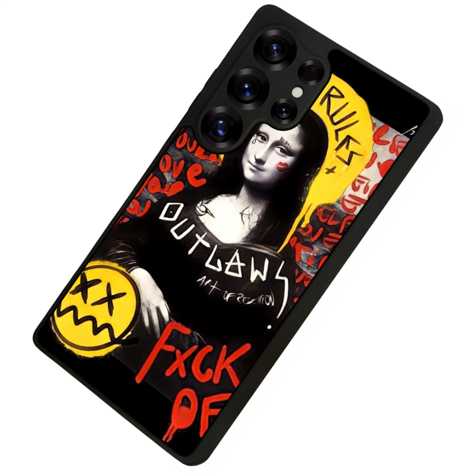 Samsung Galaxy S25 Ultra Uyumlu Monalisa Tasarımlı Glossy Premium Kılıf