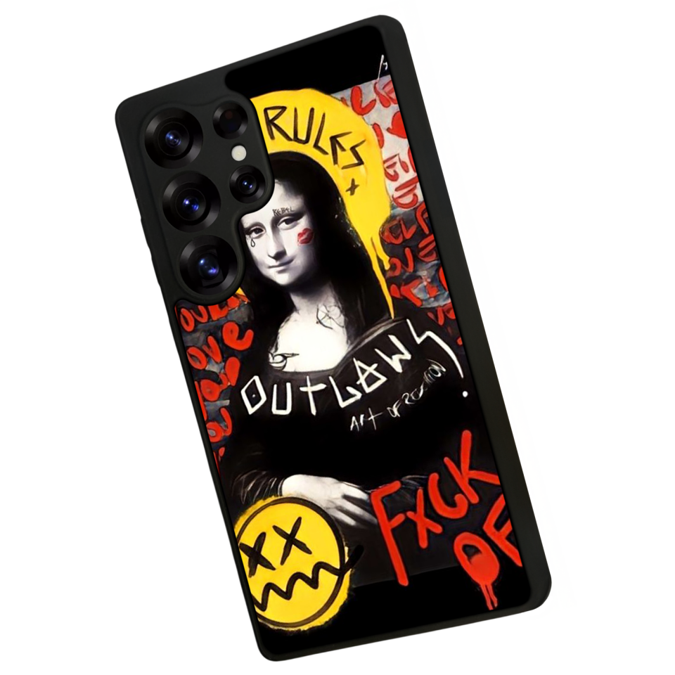 Samsung Galaxy S25 Ultra Uyumlu Monalisa Tasarımlı Glossy Premium Kılıf