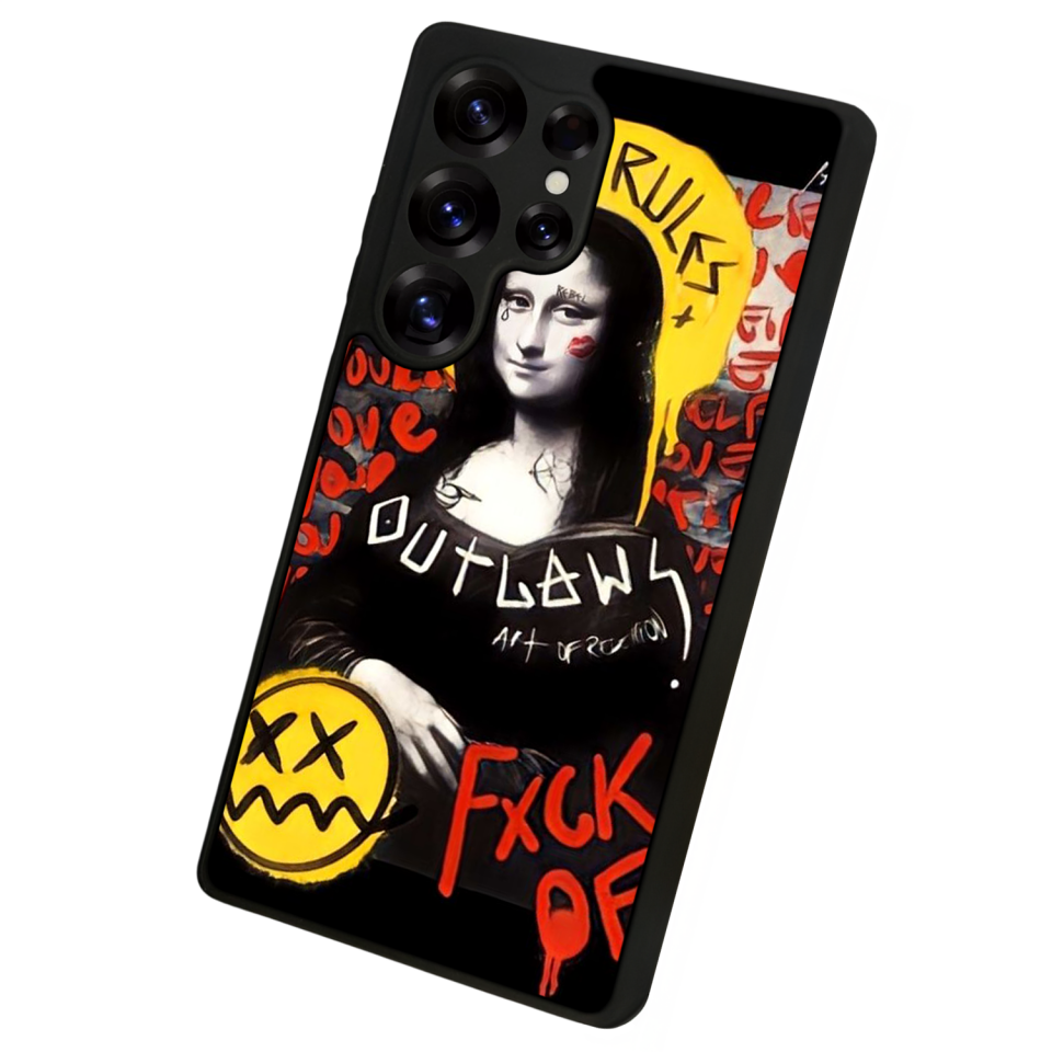 Samsung Galaxy S25 Ultra Uyumlu Monalisa Tasarımlı Glossy Premium Kılıf