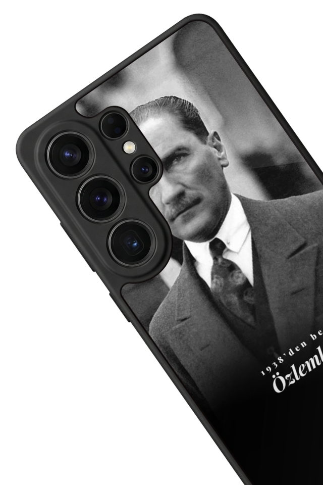 Samsung Galaxy S26 Ultra Uyumlu Mustafa Kemal Ataturk Tasarımlı Glossy Premium Kılıf