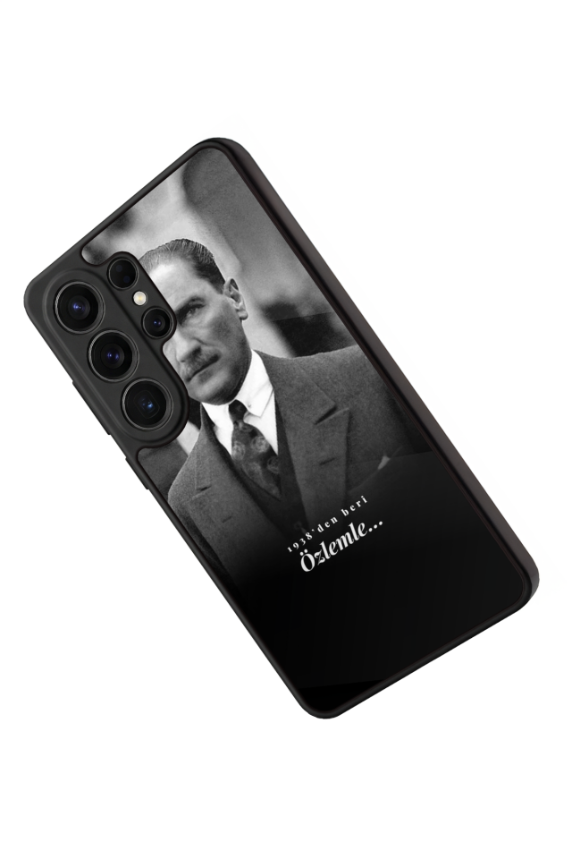 Samsung Galaxy S26 Ultra Uyumlu Mustafa Kemal Ataturk Tasarımlı Glossy Premium Kılıf