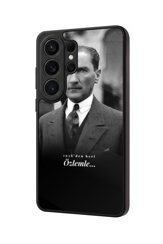 Samsung Galaxy S26 Ultra Uyumlu Mustafa Kemal Ataturk Tasarımlı Glossy Premium Kılıf
