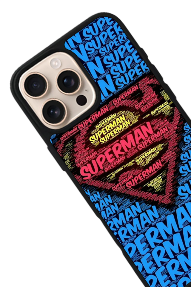 iPhone 15 Pro Max Uyumlu Superman Tasarımlı Glossy Premium Kılıf