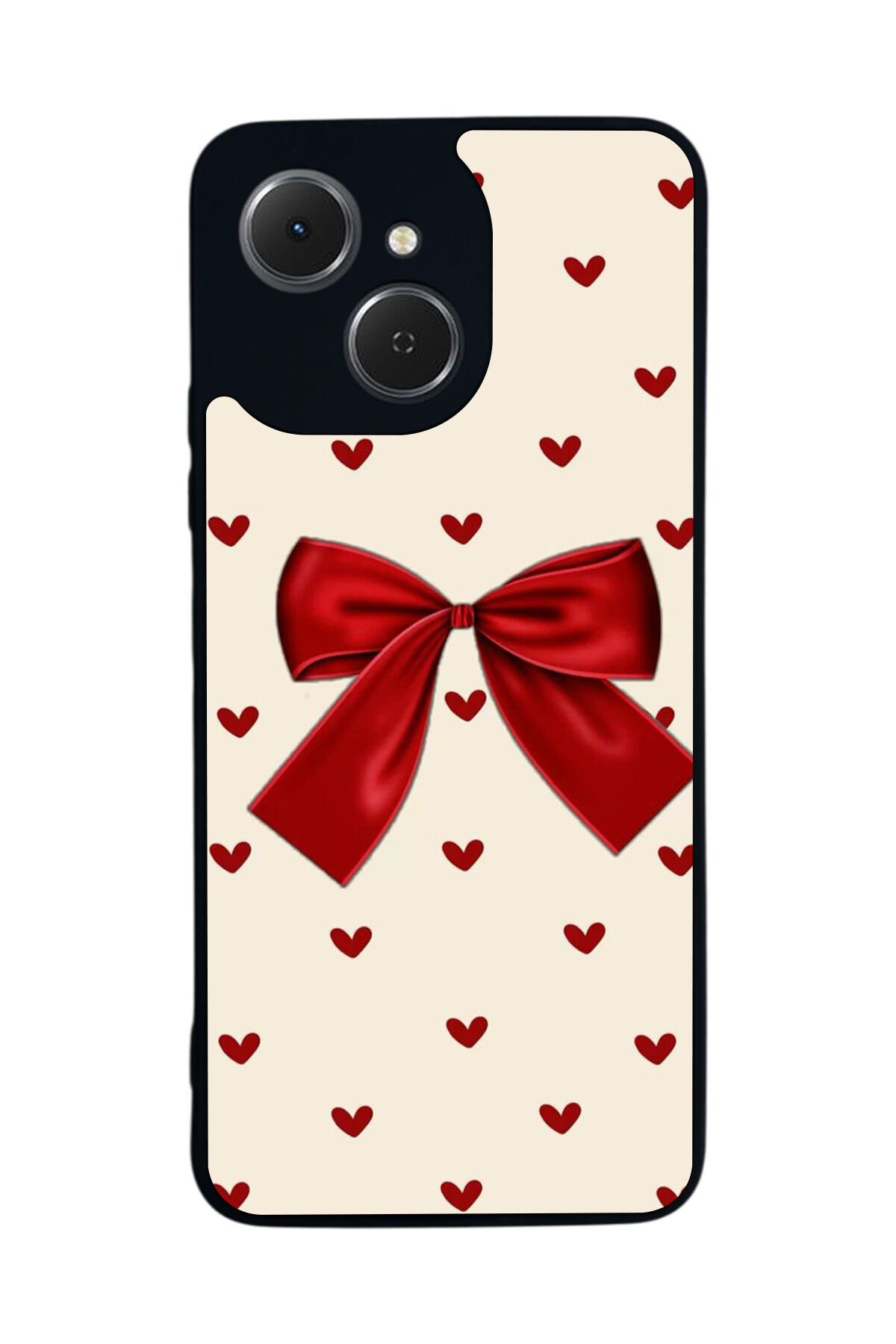 Tecno Spark 40C Uyumlu Kurdele Tasarımlı Glossy Premium Kılıf
