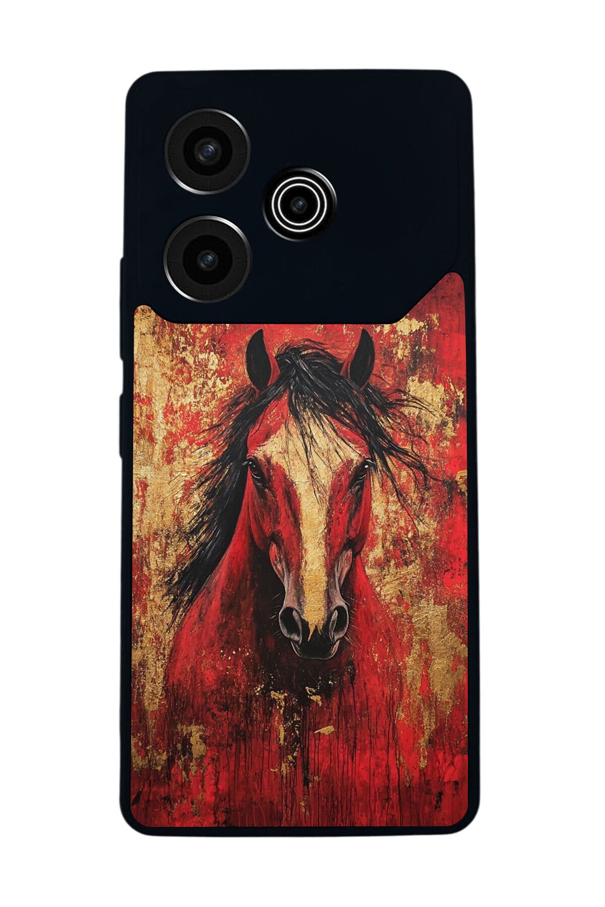 Tecno Pova 6 Uyumlu At Horse Tasarımlı Glossy Premium Kılıf