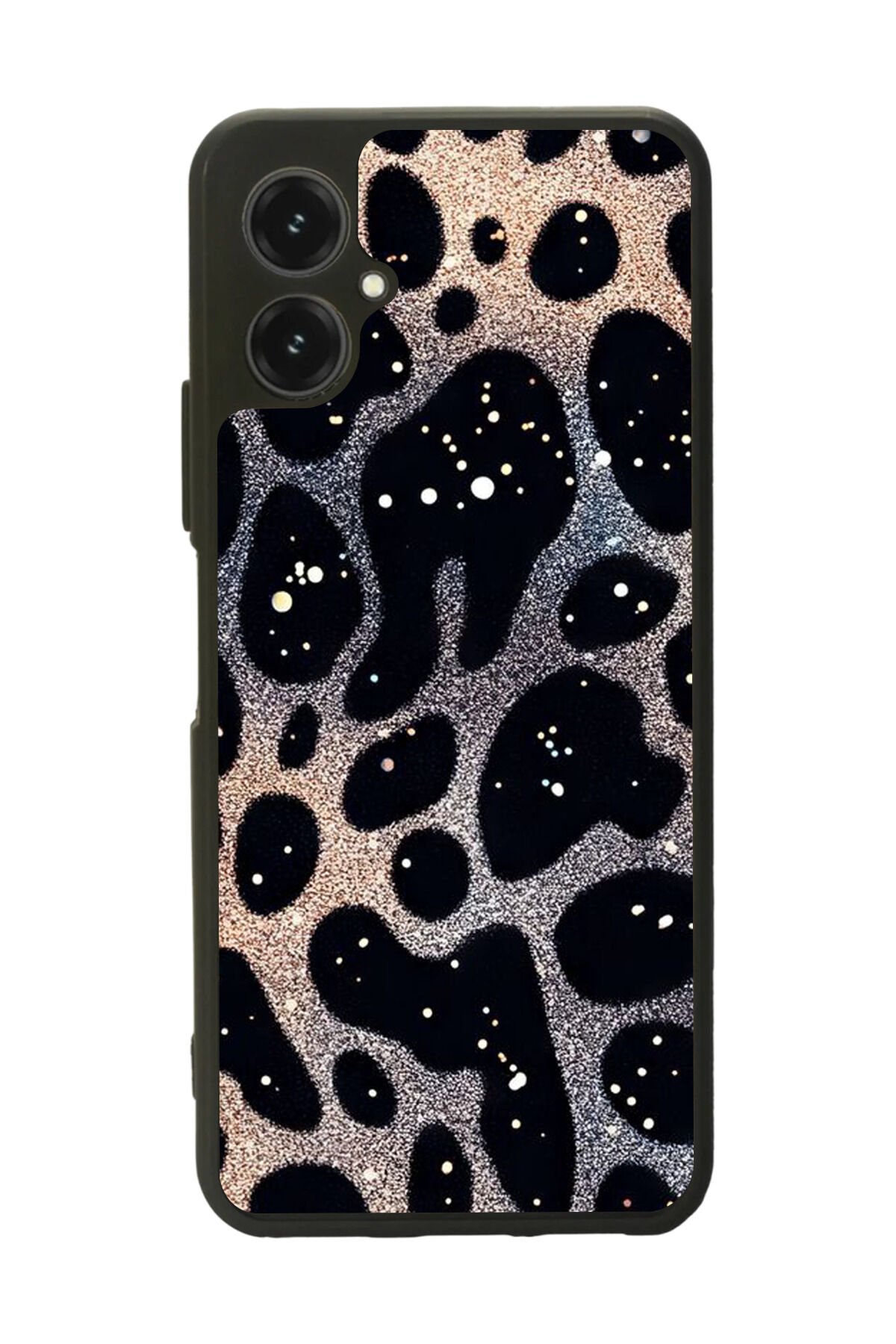 Omix X5 Uyumlu Hologram Leopar Tasarımlı Glossy Premium Kılıf