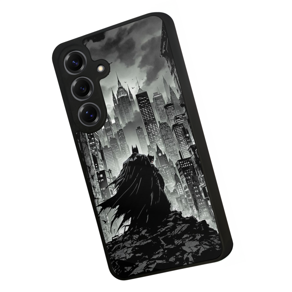 Samsung Galaxy S25 Uyumlu Batman Tasarımlı Glossy Premium Kılıf