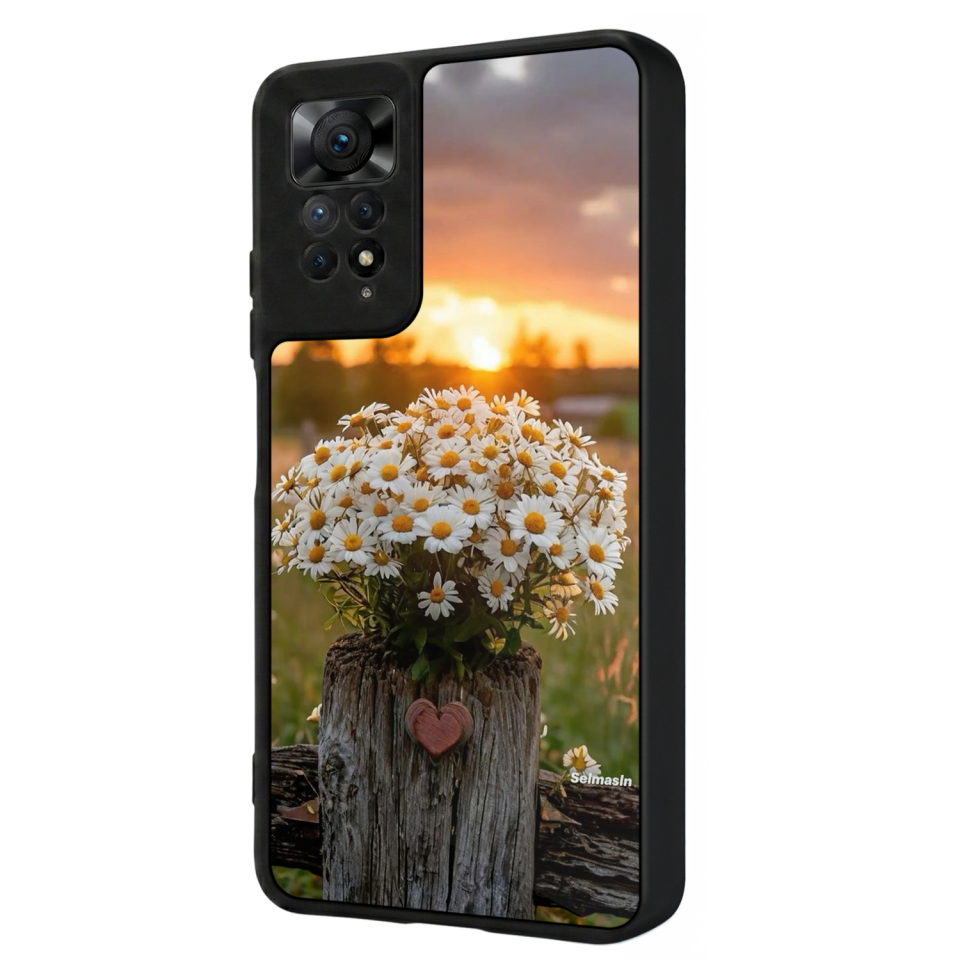 Xiaomi Redmi Note 11 Pro Uyumlu Cicek Tasarımlı Glossy Premium Kılıf