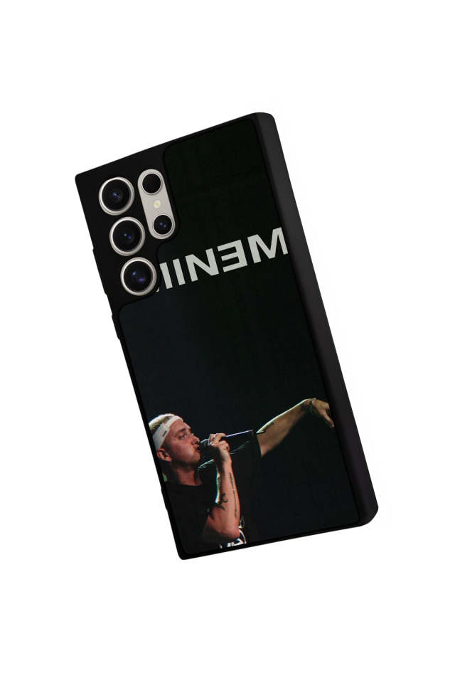 Samsung Galaxy S22 Ultra Uyumlu Eminem Tasarımlı Glossy Premium Kılıf