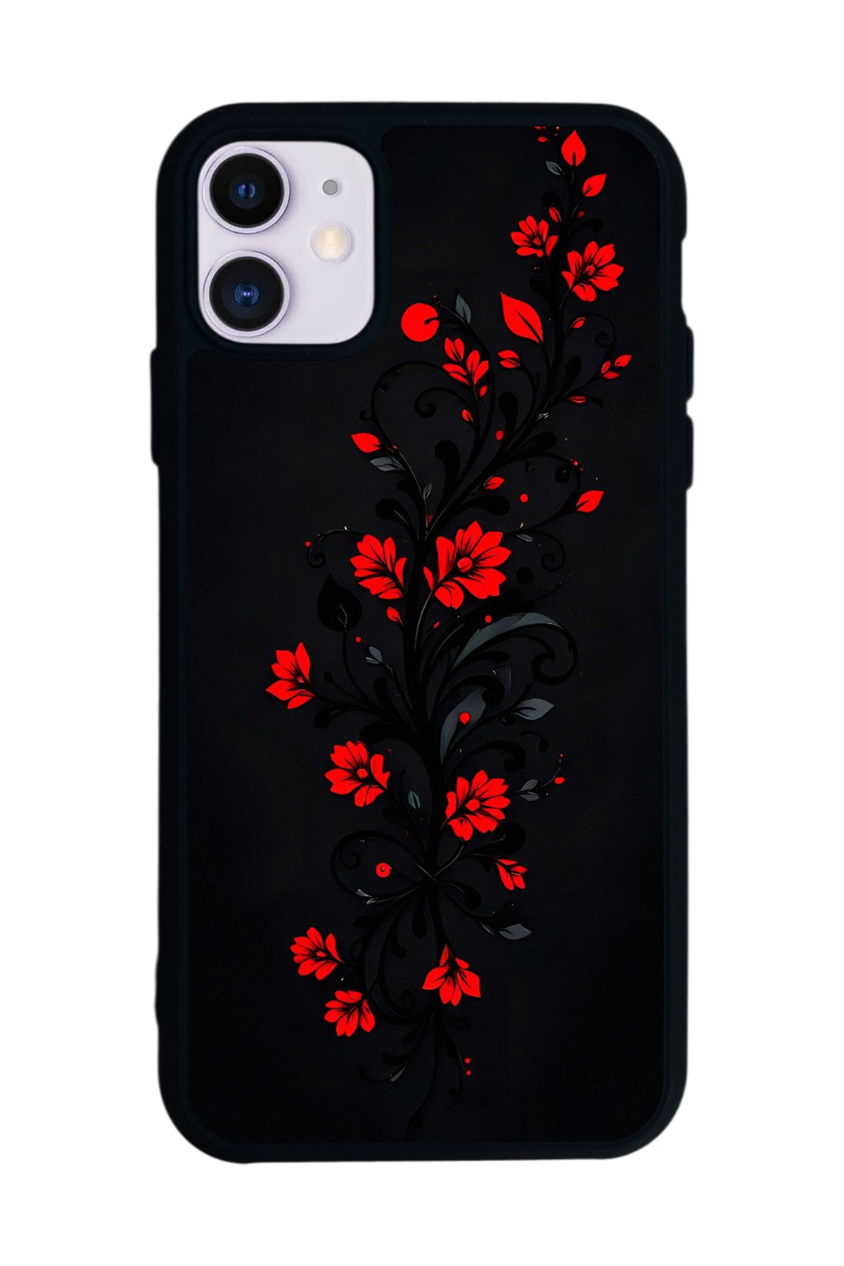 iPhone 11 Uyumlu Floral Tasarımlı Glossy Premium Kılıf