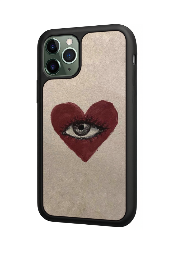 iPhone 11 Pro Uyumlu Kalp Love Tasarımlı Glossy Premium Kılıf