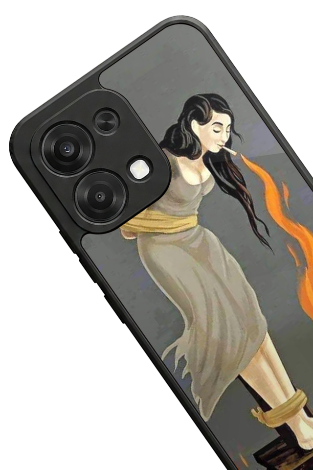 Oppo A6 Pro Uyumlu Kalp Love Tasarımlı Glossy Premium Kılıf