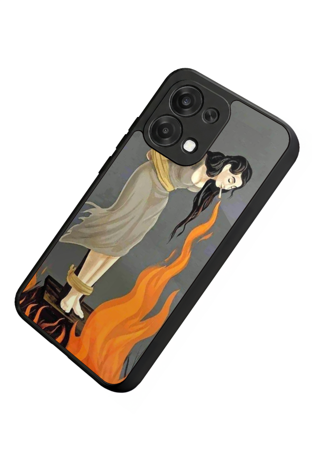 Oppo A6 Pro Uyumlu Kalp Love Tasarımlı Glossy Premium Kılıf