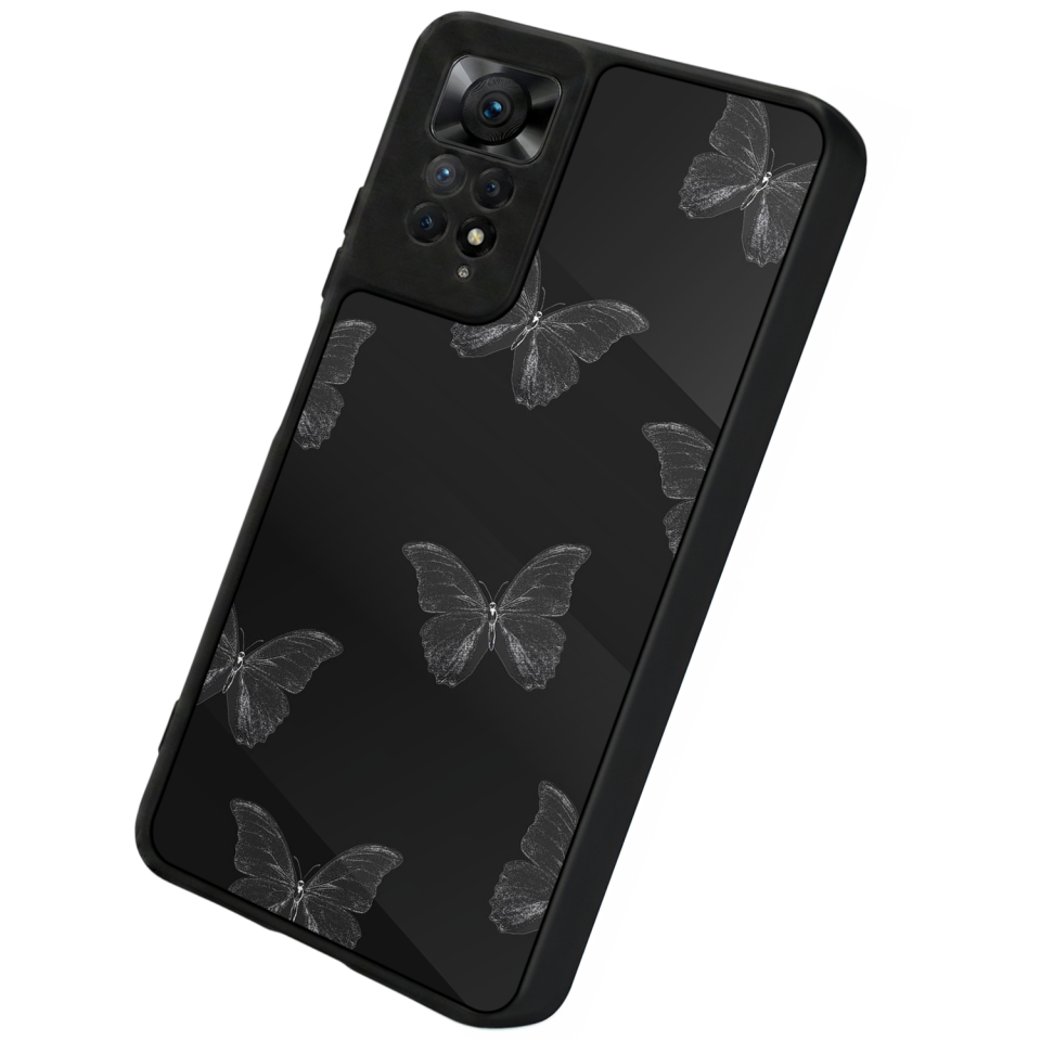 Xiaomi Redmi Note 12 Pro Uyumlu Kelebek Tasarımlı Glossy Premium Kılıf