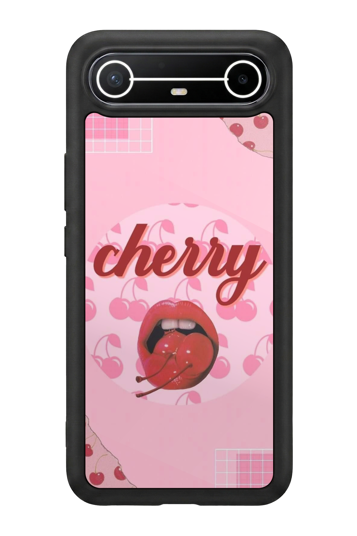 Tecno Spark Slim 5G Uyumlu Kiraz Tasarımlı Glossy Premium Kılıf