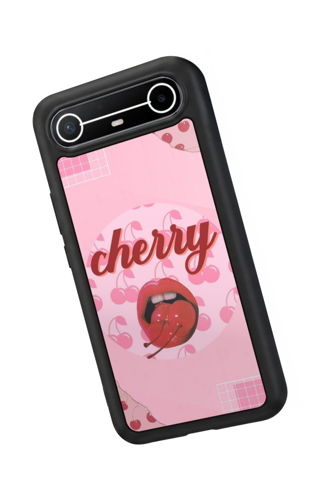 Tecno Spark Slim 5G Uyumlu Kiraz Tasarımlı Glossy Premium Kılıf