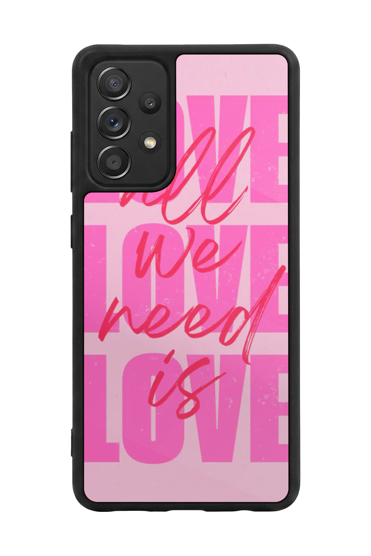 Samsung Galaxy A72 Uyumlu Love Tasarımlı Glossy Premium Kılıf