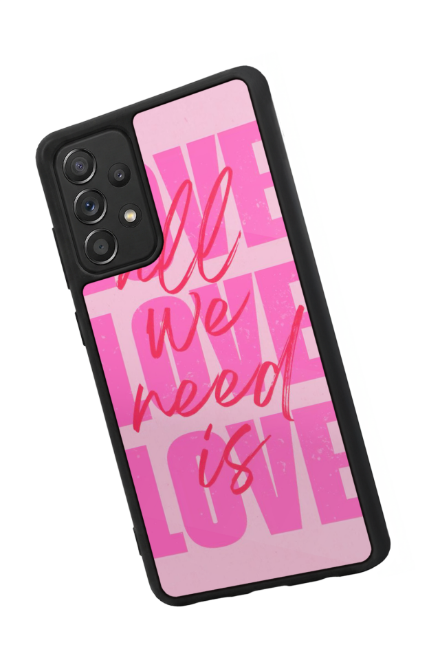 Samsung Galaxy A72 Uyumlu Love Tasarımlı Glossy Premium Kılıf